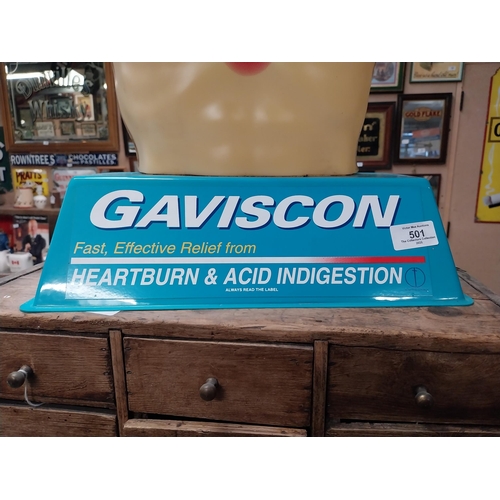 501 - 1970's Gaviscon plastic advertising figure. {59 cm H x 35 cm W x 17 cm D}.