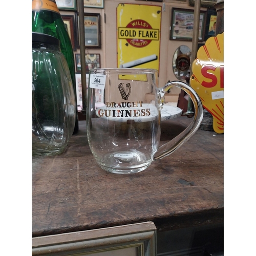 504 - Limited edition 1960's Waterford Crystal hand blown, three pint  Guinness Tankard.. {17  cm H x 19 c... 