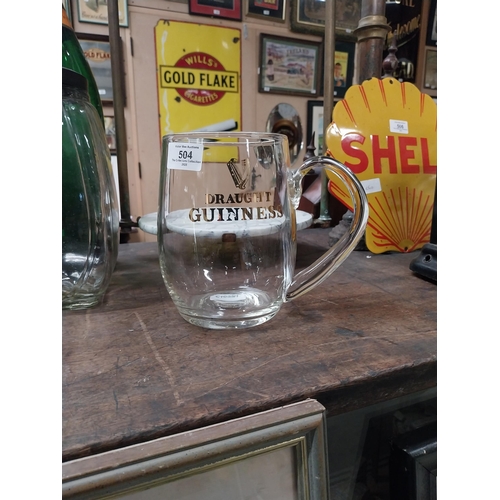 504 - Limited edition 1960's Waterford Crystal hand blown, three pint  Guinness Tankard.. {17  cm H x 19 c... 