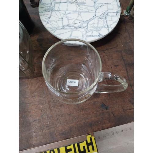 504 - Limited edition 1960's Waterford Crystal hand blown, three pint  Guinness Tankard.. {17  cm H x 19 c... 