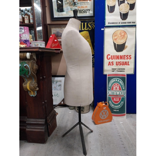 520 - 1940's shop mannequin. {154 cm H x 45 cm W x 35 cm D}.