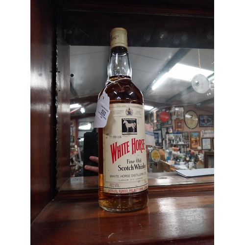 533 - Bottle of White Horse Scotch Whiskey.