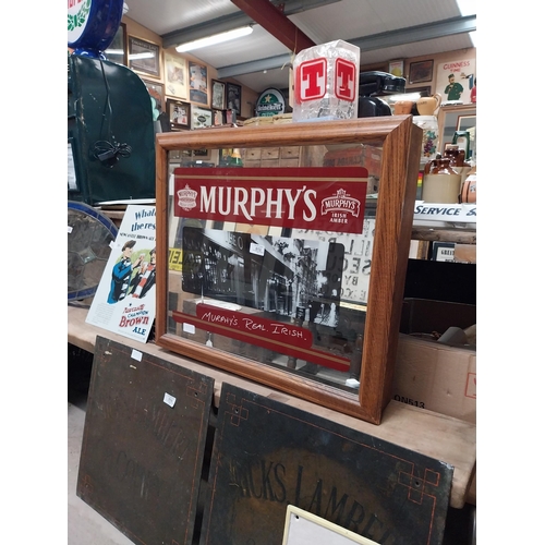 613 - Murphy's Irish Stout light up advertising box. {64 cm W}.