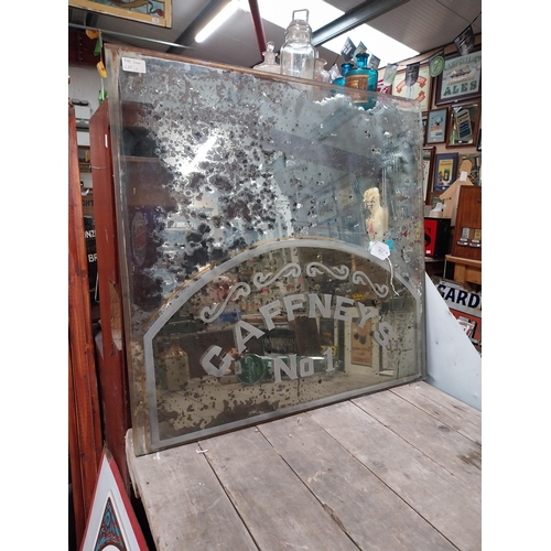 621 - 1950's Gaffney's No 1 advertising bar mirror. {70 cm H x 73 cm W}.