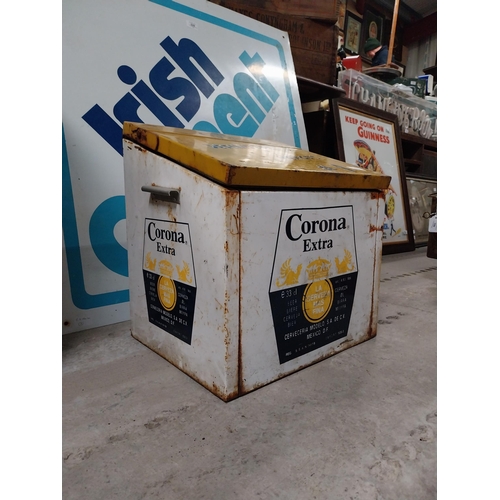 627 - Corona Extra Lager cool box. {42 cm H x 42 cm W x 46 cm W}.