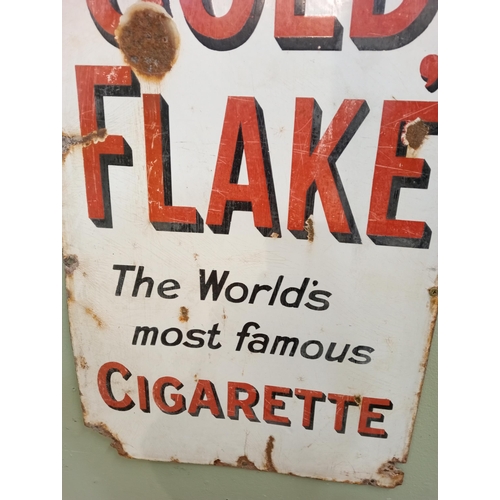 637A - Wills's Gold Flake enamel sign. H 92cm x W 46cm. NOT AVAILABLE TO VIEW IN PERSON.