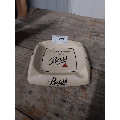 725 - Great Stuff this Bass Royal Doulton ashtray {2 cm H  x 12 cm Dia} and Whitbred Stout ashtray {3 cm H... 