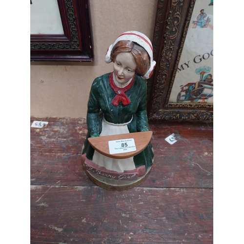 85 - The Sherry Girl rubberoid advertising figure. {26 cm x 15 cm Dia.}.