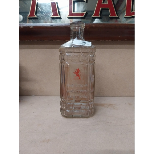 95 - Andrew A Watt & Co etched advertising decanter {21 cm H}.