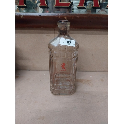 95 - Andrew A Watt & Co etched advertising decanter {21 cm H}.