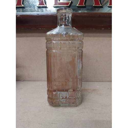 95 - Andrew A Watt & Co etched advertising decanter {21 cm H}.