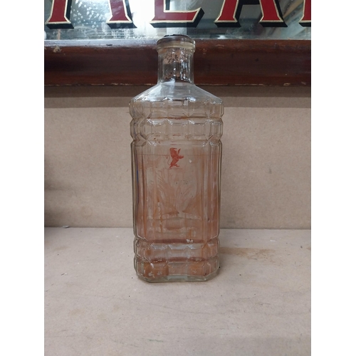 95 - Andrew A Watt & Co etched advertising decanter {21 cm H}.