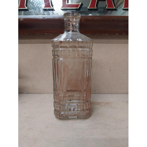 95 - Andrew A Watt & Co etched advertising decanter {21 cm H}.