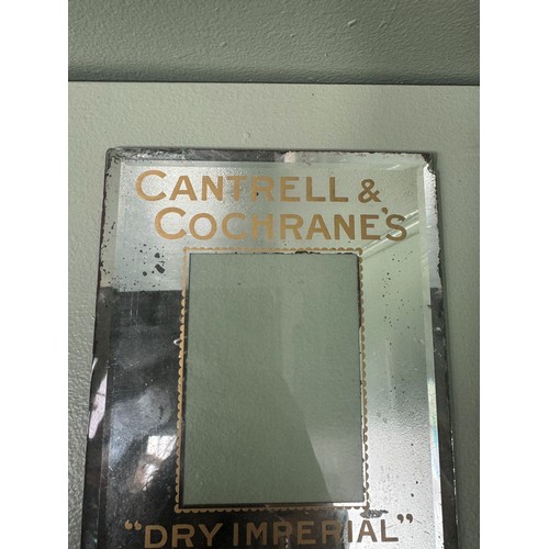 200 - Cantrell and Cochranes Imperial Dry Ginge Ale advertising mirror. H 23cm x W 18cm. NOT AVAILABLE TO ... 