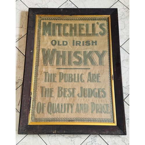 10A - Original early 1900's Mitchell's Old Irish Whiskey  