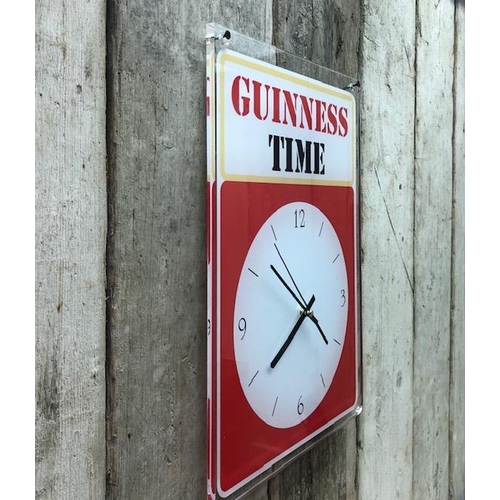 45A - Guinness time perspex clock