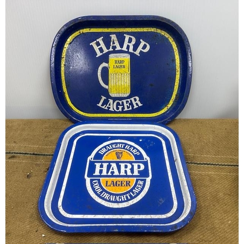 510A - Two Harp Lager tinplate trays