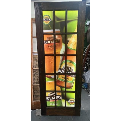 55A - Bulmers cider light up advertising display in the form of a  window