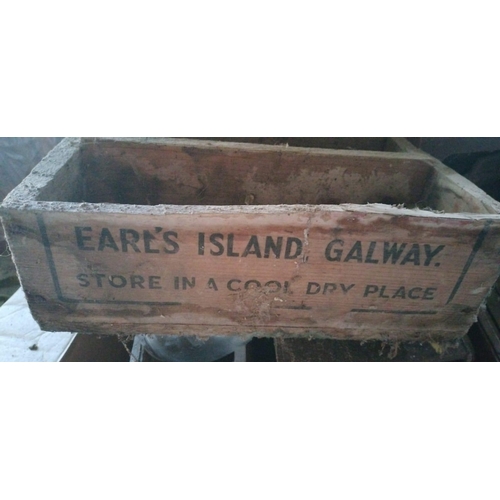 657A - Earls island Galway wooden crate