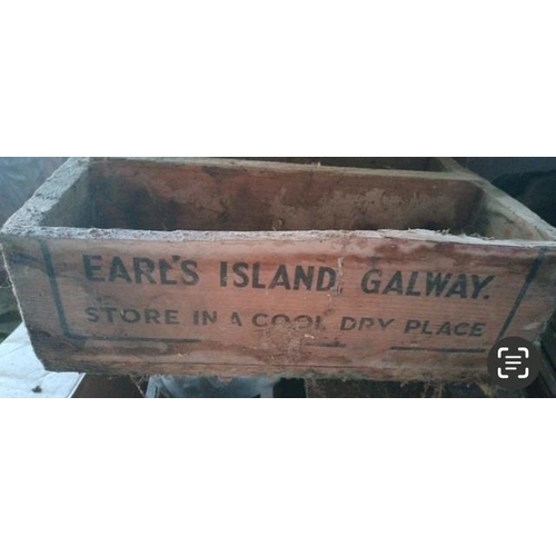 657A - Earls island Galway wooden crate