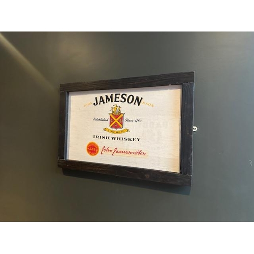 95A - 1980's Jameson Irish Whiskey - framed printed linen