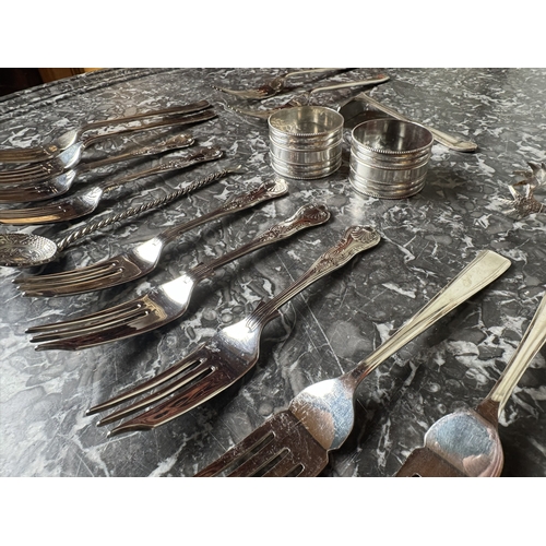 1029 - Collection of silver plate - fish knives, forks etc.