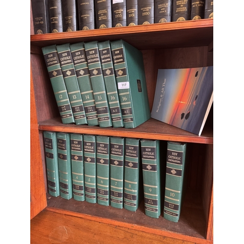 117 - Set of fifteen New Catholic encyclopedias.