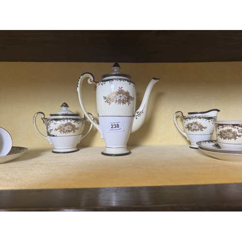 238 - Two early 20th C. Hand painted partial tea services.