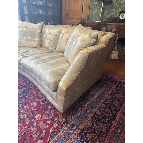 248 - Exceptional quality Duresta Hornblower upholstered 2.5 seater sofa. {90 cm H x 178 cm W x 121 cm D}.