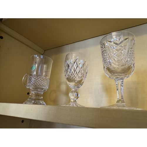 267 - Miscellaneous lot of Galway and Tyrone crystal glassware. {13 cm H x 7 cm Dia to 8 cm H x 4 cm Dia.}