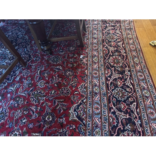 424 - Mansur Persian carpet square. {400 cm W x 289 cm D}