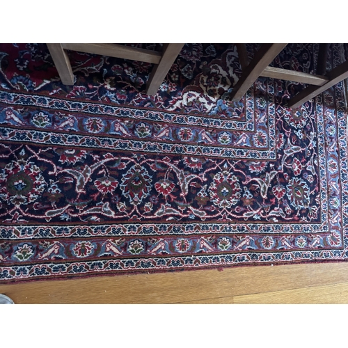 424 - Mansur Persian carpet square. {400 cm W x 289 cm D}