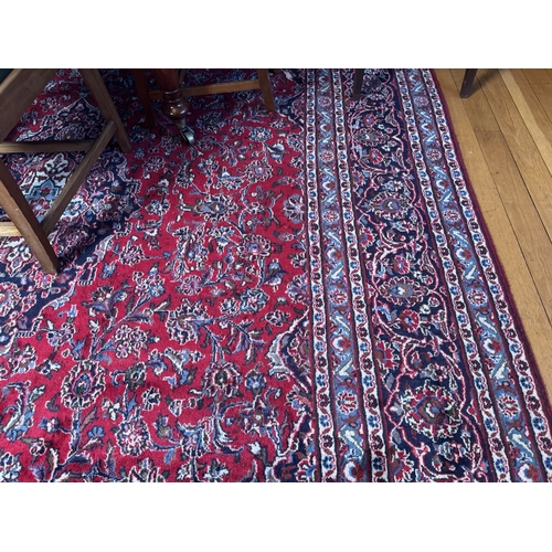 425 - Sarouk Persian carpet square.{289 cm H x 360 cm W}.