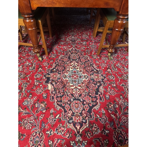 425 - Sarouk Persian carpet square.{289 cm H x 360 cm W}.