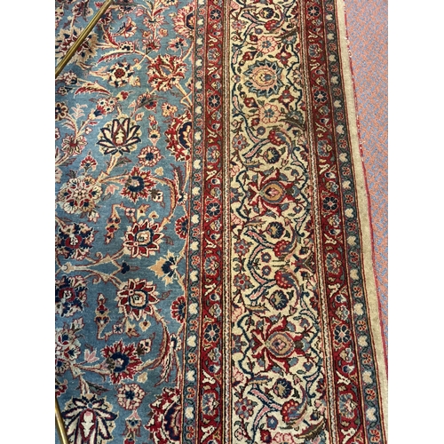 454 - Decorative antique Bessarabian Persian carpet square. {310 cm H x 222 cm W}.