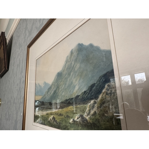 609 - Douglas Alexander On The Road To The Black Valley Co Kerry. Watercolour , mounted in a gilt frame { ... 