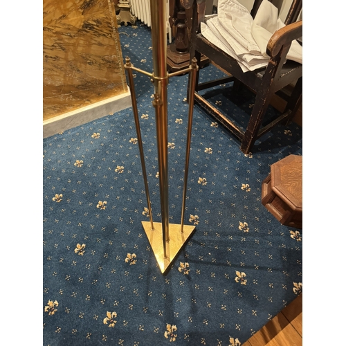 808 - 19th. C. adjustable brass Lectern. { 125cm H X 36cm W }