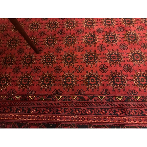 851 - Good quality Persian hand knotted pure wool carpet square { 317cm L X 204cm W }.