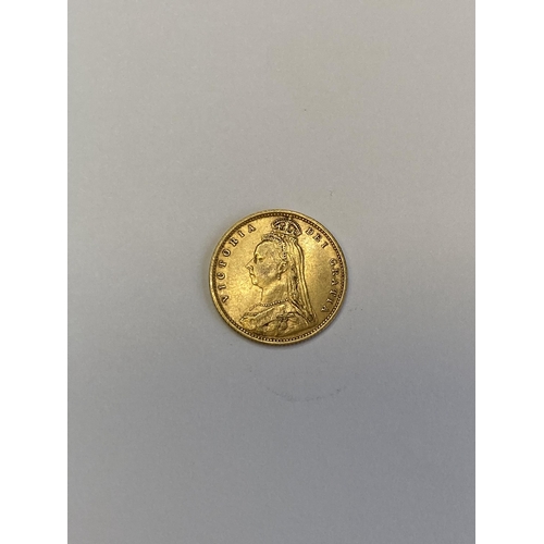 936 - Queen Victoria Gold half sovereign. 1891.