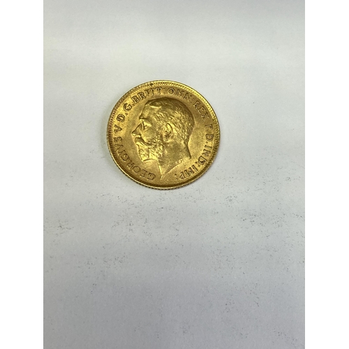 955 - George V. Gold half sovereign. 1912.