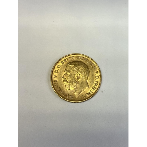 970 - George V. Gold half sovereign. 1912.