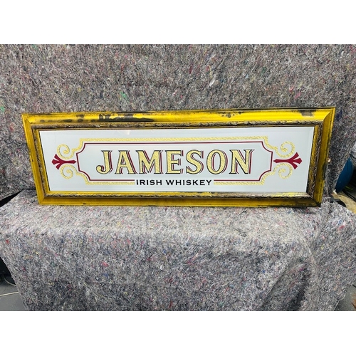 5A - Jameson Irish Whiskey framed mirror { 137cm H x 450cm W}