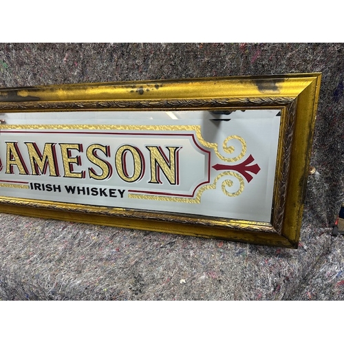 5A - Jameson Irish Whiskey framed mirror { 137cm H x 450cm W}