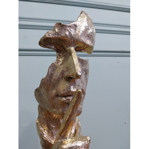 50 - Gilded bronze face 