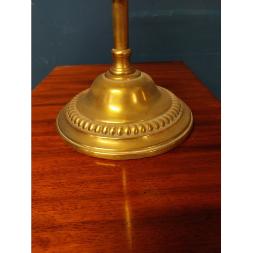 13 - Rare glass and brass shop display stand. {68 cm H x 36 cm Dia.}. NOT AVAILABLE TO VIEW IN PERSON