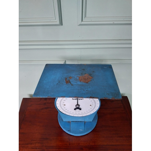 44 - 1950's Salter's shop scales {38 cm H x 36 cm W x 23 cm D}.