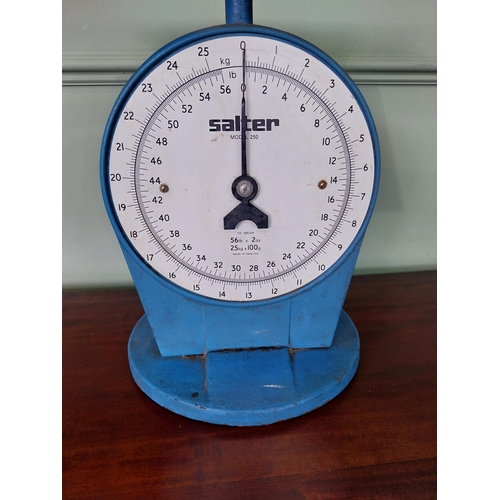 44 - 1950's Salter's shop scales {38 cm H x 36 cm W x 23 cm D}.