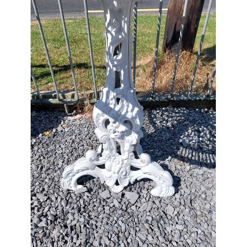 7 - Metal Garden table. {68 cm H x 77 cm W].