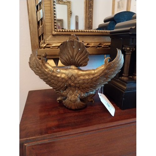 156 - Unusual Oriental bronze figure. { 23cm H X 27cm W X 9cm D }.