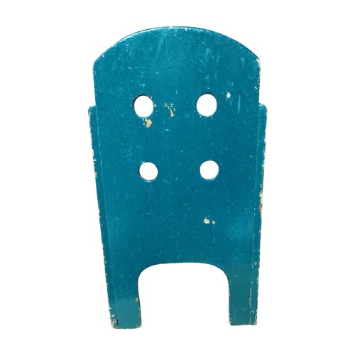 33 - Early 20th C. painted pine green Child's chair. {49 cm H x 57 cm W x 27 cm D}.